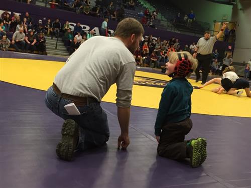 Coach Ben and his son William 